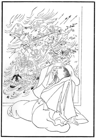 Kose no Hirotakas død, 1886 af Unbekannt