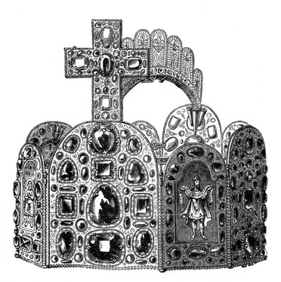 Karl den Stores diadem, c8. århundrede, 1870 af Unbekannt