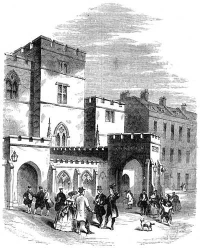 Indgangen til det gamle House of Lords, 1700-tallet 1800-tallet af Unbekannt