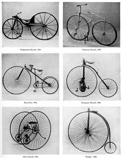 Cyklens udvikling, 1800-tallet, c1920 af Unbekannt