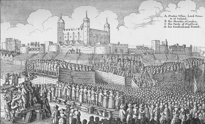 Henrettelsen af jarlen af Strafford på Tower Hill, London, 12. maj 1641 1903 af Unbekannt