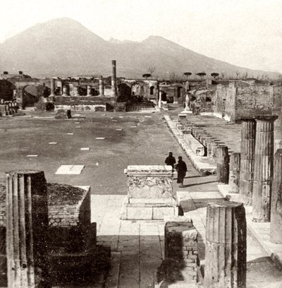 Forum i Pompeji, Italien, 1894 af Unbekannt