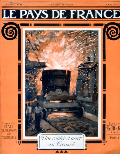 Forsiden af ​​Le Pays de France, 5. august 1915 af Unbekannt
