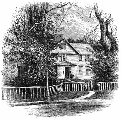 Amos Benson Alcotts hjem 1799-1888, Concord, Massachusetts, 1875 af Unbekannt