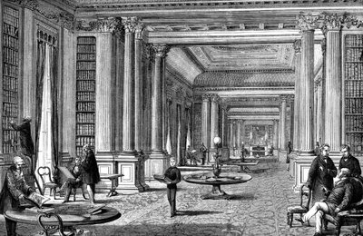 Reform Clubs bibliotek, London, 1891 af Unbekannt