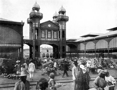 Markedspladsen, Port-au-Prince, Haiti, 1926 af Unbekannt