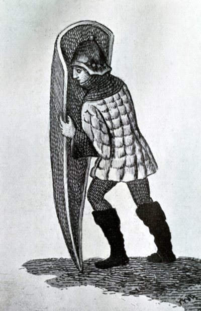 Det militære pourpoint, 1400-tallet, 1910 af Unbekannt