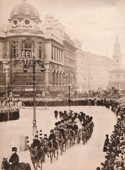 Den bevægende enkelthed af kong Georges sidste rejse gennem London, 1936 af Unbekannt