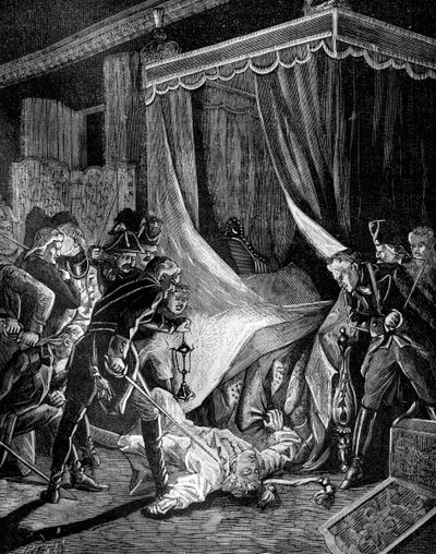 Mordet på zar Paul I af Rusland, marts 1801 1882-1884 af Unbekannt