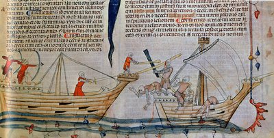 Søslaget, ca 1340 af Unbekannt