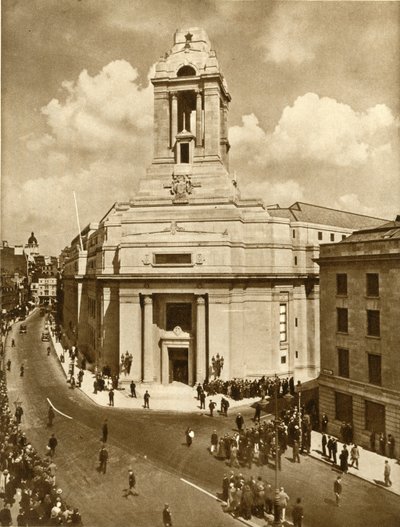Åbningen af Masonic Peace Memorial, Great Queen Street, London, 19. juli 1933, 1935. af Unbekannt