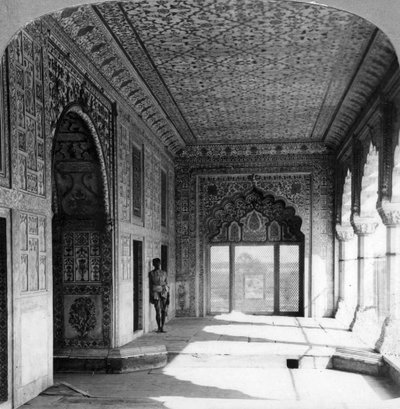Paladset Rang Mahal, moguldronningens kongelige residens, Delhi, Indien, 1900-tallet af Unbekannt