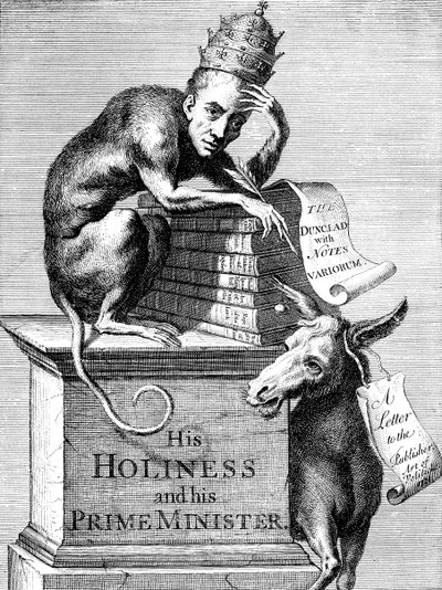 Phizen og karakteren af en Alexandrine-hyper-critch og kommentator, 1728 af Unbekannt
