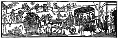 Pesten: flugt til landet, 1630, 1910 af Unbekannt