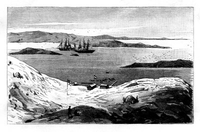Havnen i Angra Pequena, Namibia, 1800-tallet af Unbekannt
