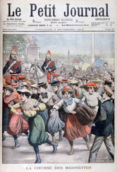 Midinettens løb, 1903 af Unbekannt