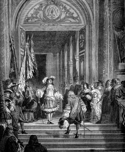 Grand Condes tilbagevenden til Versailles, 1674 1882-1884 af Unbekannt