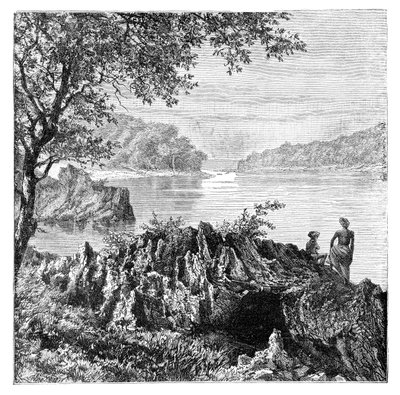 Floden Salwen, over Moulmein, Myanmar, 1895 af Unbekannt