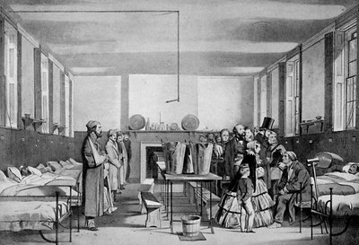 Det kongelige besøg på Brompton Hospital, 1850