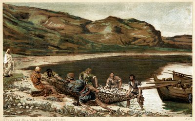 Det andet mirakuløse udkast til fisk, c1890 af Unbekannt