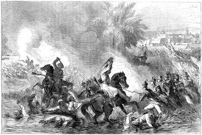 Udfaldet af garnisonen i Jalalabad, Afghanistan, 1842 af Unbekannt