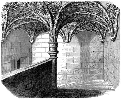 Trappen til Hotel de Bourgogne, Paris, 1882-1884 af Unbekannt