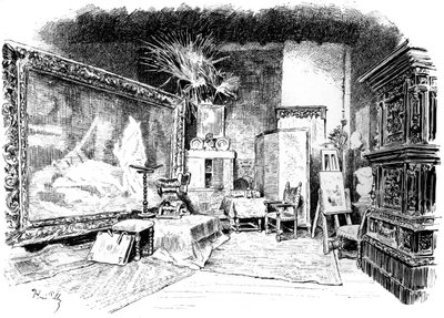 Karl von Pilotys studie, c1880-1882 af Unbekannt