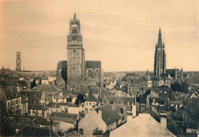 De tre tårne, klokketårnet, katedralen og Vor Frue kirke, c1910 af Unbekannt