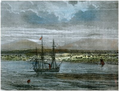 Vulkanerne Mauna Loa og Manua Kea, Hawaii, c1880 af Unbekannt