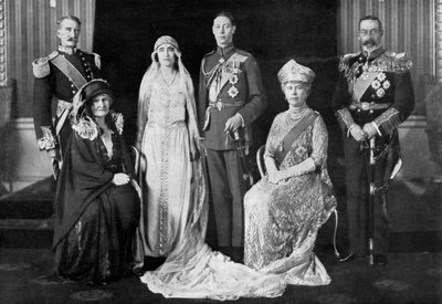 Bryllupet mellem hertugen af York og Lady Elizabeth Bowes-Lyon, 1923 af Unbekannt