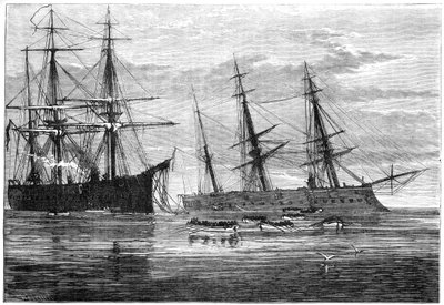 Vraget af HMS Vanguard, 1800-tallet af Unbekannt