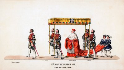 Teaterkostumedesign til Shakespeares skuespil, Henry VIII, 1800-tallet af Unbekannt