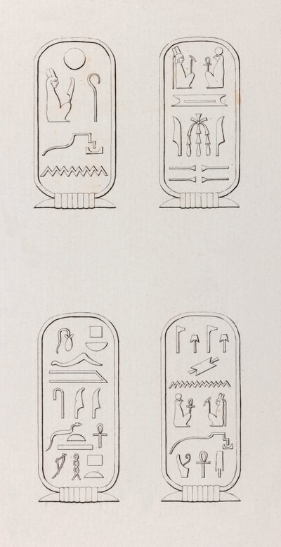 Theben: Hieroglyffer, tæt på af Unbekannt