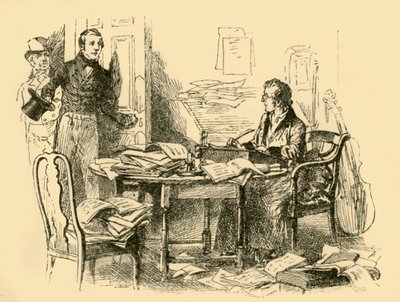 De fandt Schubert hårdt på arbejde, 1907. af Unbekannt