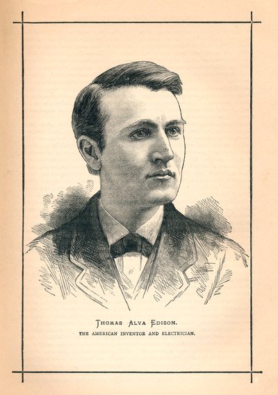 Thomas Alva Edison, amerikansk opfinder, 1893 af Unbekannt