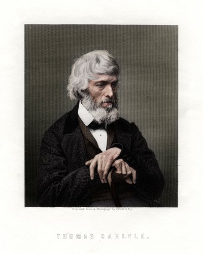 Thomas Carlyle, skotsk essayist, satiriker og historiker, midten af slutningen af det 19. århundrede af Unbekannt