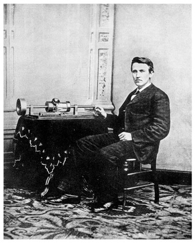 Thomas Edison, amerikansk opfinder, c1878 1956 af Unbekannt