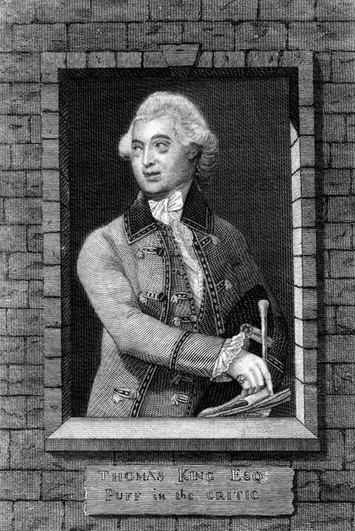 Thomas King som Puff i The Critic, 1800-tallet af Unbekannt