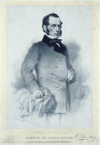Thomas MacNay, jernbanesekretær og generaldirektør af Unbekannt