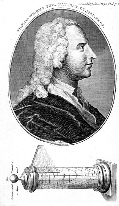 Thomas Wright, engelsk astronom, videnskabelig instrumentmager og lærer, 1793 af Unbekannt