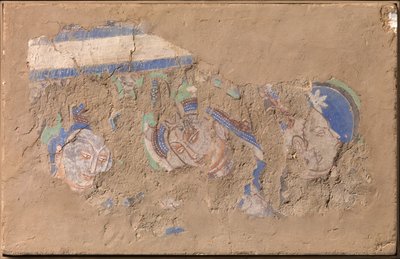 Tre Bodhisattvaer, ca. 6.-7. århundrede. af Unbekannt