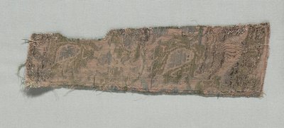 Tre fragmenter af italiensk gotisk silke, 1350-1399. af Unbekannt