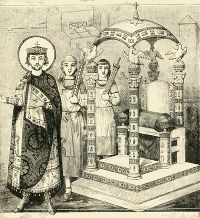 De byzantinske kejsers trone, 1890. af Unbekannt