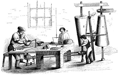 Kaster et lerkar, c1860 af Unbekannt