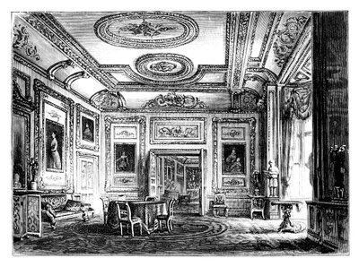 The White Drawing Room, Windsor Castle, c1888 af Unbekannt