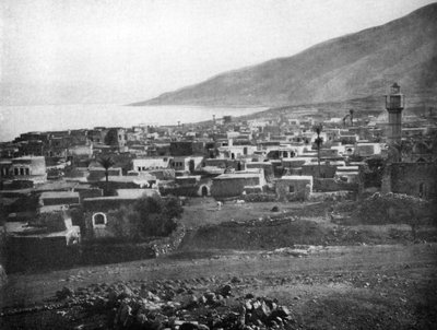 Tiberias og Galilæa-søen, 1926 af Unbekannt