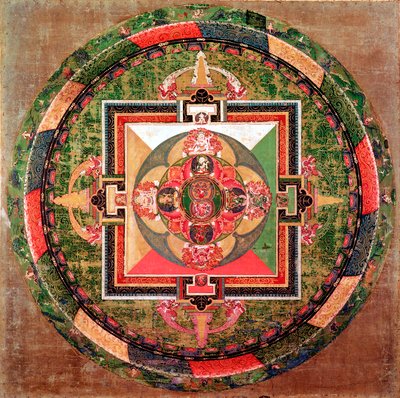 Tibetansk buddhistisk mandala af Unbekannt