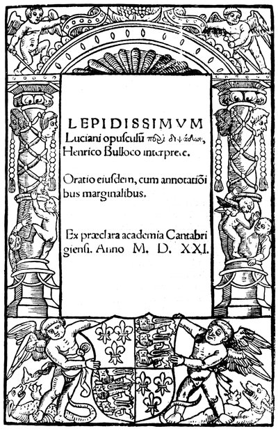 Titelblad af Lucian, 1521, 1893 af Unbekannt