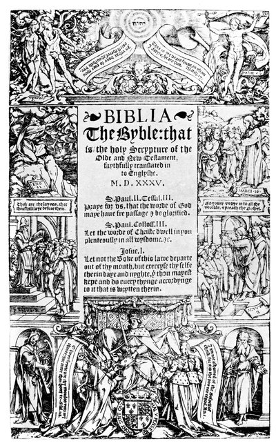 Titelblad til Coverdale Bible, 1535 1926 af Unbekannt