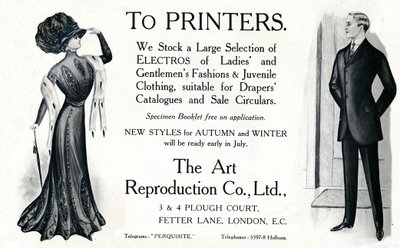 Til printere - The Art Reproduction Co., Ltd-annonce, 1909. af Unbekannt